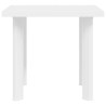 Table de jardin Blanc 80x75x72 cm Plastique 538011538011