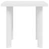 Table de jardin Blanc 80x75x72 cm Plastique 538011538011