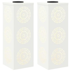 Lumière de chemin LED solaire 2 pcs Blanc Acier laminé à froid 538013538013