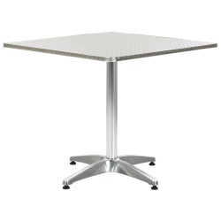 Table de jardin Argenté 80x80x70 cm Aluminium 538016538016