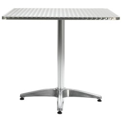 Table de jardin Argenté 80x80x70 cm Aluminium 538016538016
