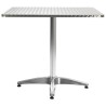 Table de jardin Argenté 80x80x70 cm Aluminium 538016538016