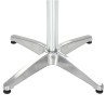 Table de jardin Argenté 80x80x70 cm Aluminium 538016538016