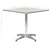 Table de jardin Argenté 80x80x70 cm Aluminium 538016538016