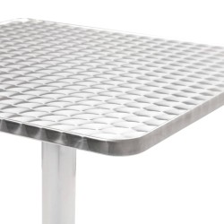 Table de jardin Argenté 60x60x70 cm Aluminium 538017538017