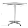 Table de jardin Argenté 60x60x70 cm Aluminium 538017538017