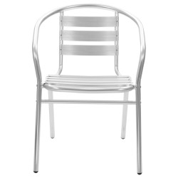 Chaises empilables d'extérieur lot de 4 Aluminium 538018538018