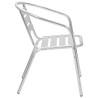 Chaises empilables d'extérieur lot de 4 Aluminium 538018538018