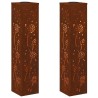 Lumière de chemin LED solaire 2 pcs Rouillé Acier patiné 538021538021