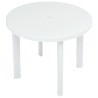 Table de jardin Blanc 89 cm Plastique 538027538027