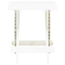 Table pliable de jardin blanc 45x43x50 cm plastique  538030538030