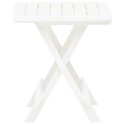 Table pliable de jardin blanc 45x43x50 cm plastique  538030538030