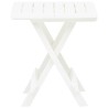 Table pliable de jardin blanc 45x43x50 cm plastique  538030538030