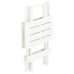 Table pliable de jardin blanc 45x43x50 cm plastique  538030538030