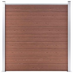 Clôture de jardin WPC 180x186 cm Marron 538033538033
