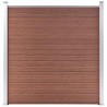 Clôture de jardin WPC 180x186 cm Marron 538033538033