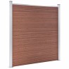 Clôture de jardin WPC 180x186 cm Marron 538033538033