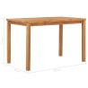 Table à dîner de jardin 120x70x77 cm Bois de teck solide 538034538034