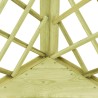 Pergola d'angle avec siège 130x130x197 cm Pin imprégné 538036538036