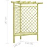 Pergola d'angle avec siège 130x130x197 cm Pin imprégné 538036538036