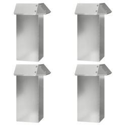 Clôtures anti-limaces 20 pcs Argent Acier galvanisé 538041538041