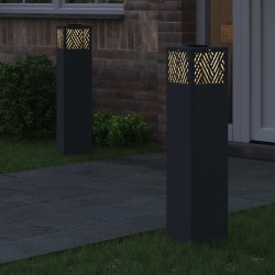 Lumière de chemin LED solaire 2 pcs Anthracite 538046538046