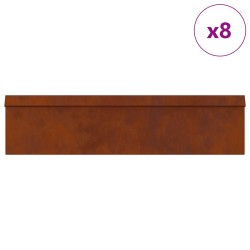 Clôtures anti-limaces 12 pcs Rouillé 538055538055