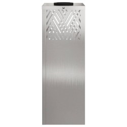 Lumière de chemin LED solaire 2 pcs Argenté Acier inoxydable 538058538058