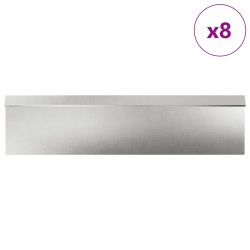 Clôtures anti-limaces 12 pcs Argent Acier inoxydable 538059538059