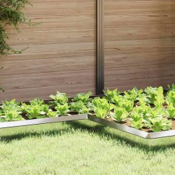 Clôture à escargots 4 pcs Argent 10 x 10 x 25 cm 538063538063