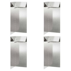 Clôture à escargots 4 pcs Argent 10 x 10 x 25 cm 538065538065