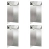 Clôture à escargots 4 pcs Argent 10 x 10 x 25 cm 538065538065