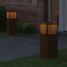 Lumière de chemin LED solaire 2 pcs Bronze Acier patiné 538066538066