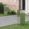 Lumière de chemin LED solaire 2 pcs Argenté Galvanisé 538067538067