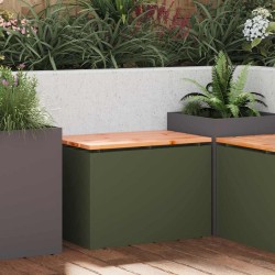Banc de jardin Vert olive 60 x 40 x 43 cm Acier 538070538070