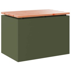 Banc de jardin Vert olive 60 x 40 x 43 cm Acier 538070538070