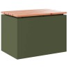 Banc de jardin Vert olive 60 x 40 x 43 cm Acier 538070538070
