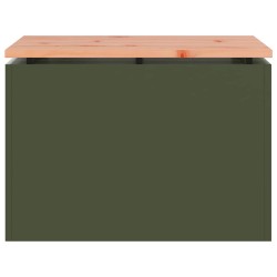 Banc de jardin Vert olive 60 x 40 x 43 cm Acier 538070538070