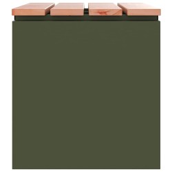 Banc de jardin Vert olive 60 x 40 x 43 cm Acier 538070538070