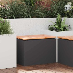 Banc de jardin Noir 60 x 40 x 43 cm 538073538073