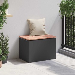 Banc de jardin Noir 60 x 40 x 43 cm 538073538073