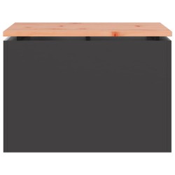 Banc de jardin Noir 60 x 40 x 43 cm 538073538073