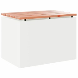 Banc de jardin Blanc 60 x 40 x 43 cm Acier 538076538076
