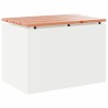Banc de jardin Blanc 60 x 40 x 43 cm Acier 538076538076