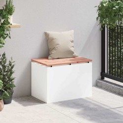 Banc de jardin Blanc 60 x 40 x 43 cm Acier 538076538076