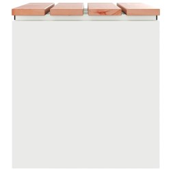 Banc de jardin Blanc 60 x 40 x 43 cm Acier 538076538076