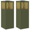 Lumière de chemin LED solaire 2 pcs Vert olive 538079538079