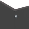 Bordure de Pelouse Noir 50 x 50 x 13 cm Acier 538080538080