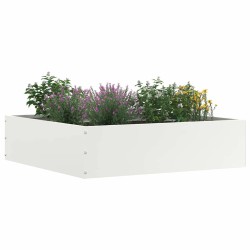 Bordure de Pelouse Blanc 50 x 50 x 13 cm Acier 538081538081