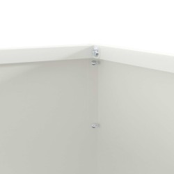Bordure de Pelouse Blanc 50 x 50 x 13 cm Acier 538081538081